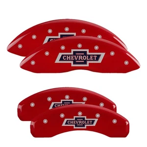 MGP Front Rear Red Aluminum Caliper Covers Set Kit For 2019-2025 Suburban 1500 - Picture 1 of 1