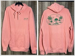 Cha Cha Matcha Pink Hoodie M Beach Graphic Logo Sold Out Rare Fleece Sweatshirt - Bild 1 von 11