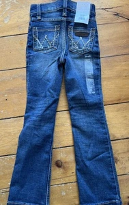 Girls Boot Cut Wrangler Jeans 6 Slim New - Picture 1 of 7