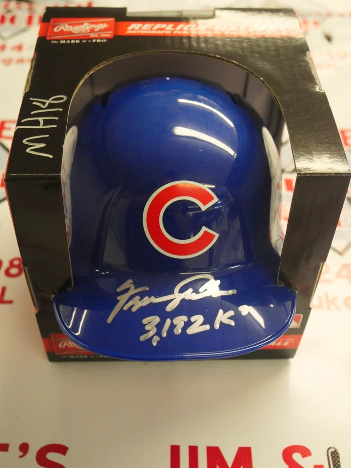 FERGIE JENKINS SIGNED RAWLINGS MINI HELMET 3192 K'S BAS BECKETT WITNESSED COA - Image 1 of 2