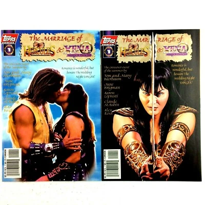 The Marriage of Hercules & Xena #1 Alex Ross & Photo Covers 1998 Topps NM- - Image 1 of 3