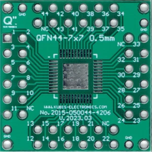 QFN44-7x7, TQFN44-7x7, VQFN44-7x7, WQFN44-7x7 0.50mm(0.02") à 4 x IDC2x6 [FR] - Picture 1 of 2