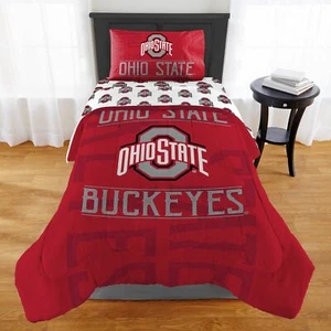 NCAA Ohio State Buckeyes Twin or Xl Comforter Set - Picture 1 of 1