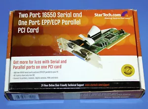 STARTECH PCI2S1P TWO PORT 16550 SERIAL ONE PORT EPP/ECP PARALLEL PCI CARD - Picture 1 of 4
