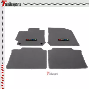 For 12-17 Toyota Camry Gray Floor Mat Carpet Anti-slip Nylon w/ Multicolor Sport - Picture 1 of 6
