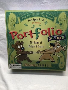 Portfolio Junior Game of Dollars & Sense Ages 5 - 8 Weskel Games 2004 Sealed NEW - Picture 1 of 5