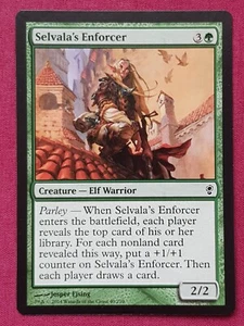 Magic The Gathering CONSPIRACY SELVALA'S ENFORCER green card MTG - Picture 1 of 2