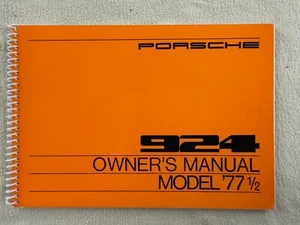 Vintage Porsche 924 Owner's Manual Model '77 1/2 (12-76) - Picture 1 of 12