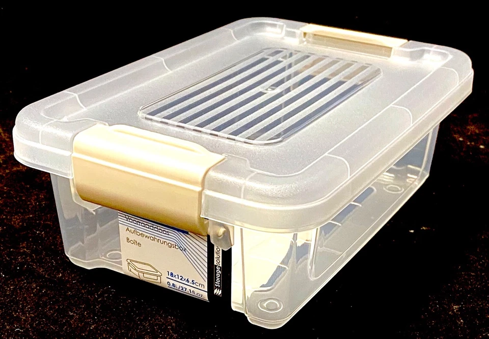 Aufbewahrungsbox mit Deckel 0,8-20 L Kunststoffbox Plastikbox Box Transparent N - Bild 1 von 1