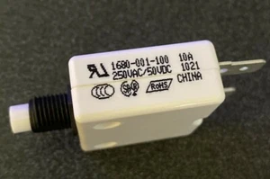  Mechanical Products push to reset circuit breaker 1680-001-100 10A - Picture 1 of 3