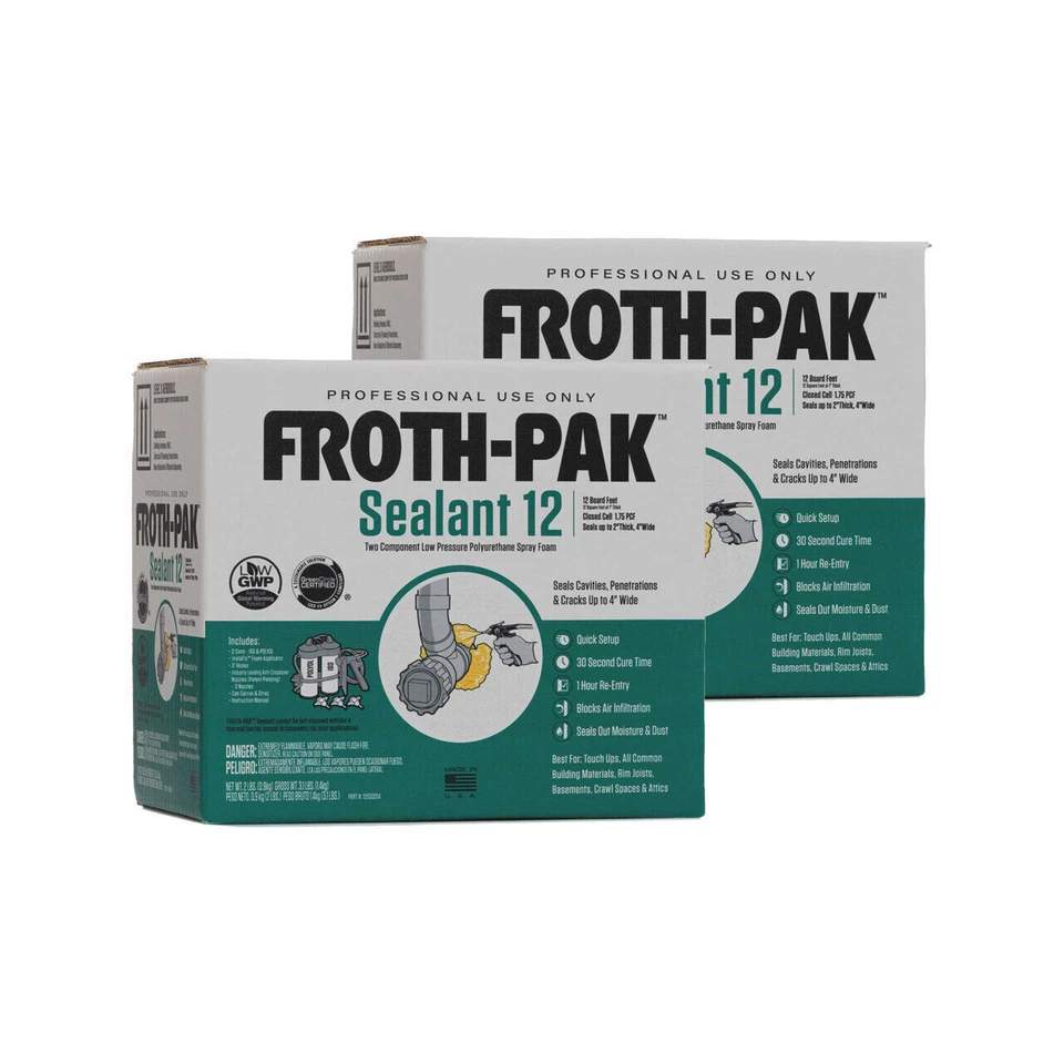 Froth Pak 12 Low GWP Formula Spray Foam Insulation - Pack of 2 (12030014)
