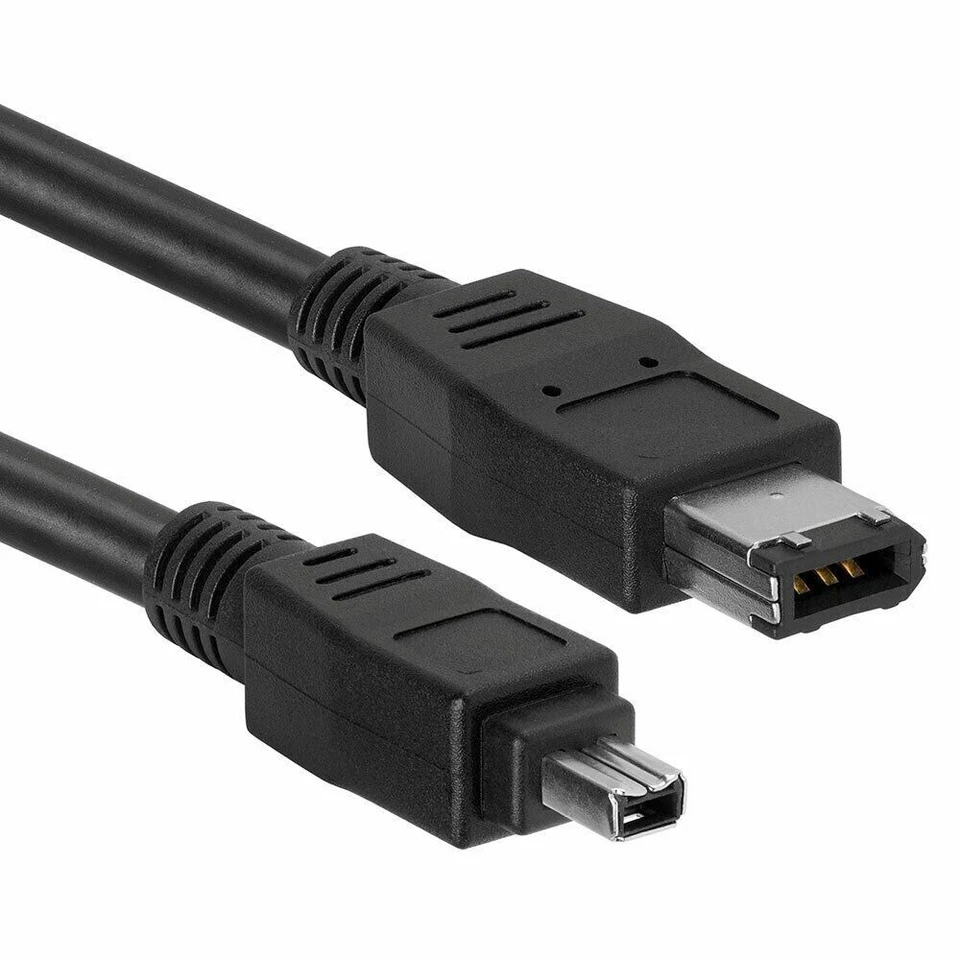 Firewire  Cable 6 Pin to 4 pin IEEE 1394 PC MAC 3Ft - Image 1 of 1