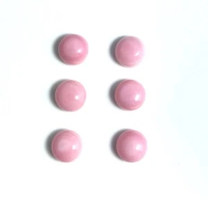 6 PIEZAS - Cabujón redondo rosa natural 6 mm sede, nuevo hazlo tú mismo diseño de cuentas venta - Imagen 1 de 7