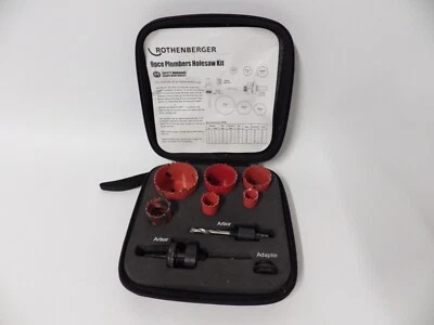 Rosenberger Bimetálico 9 Piezas Juego de Corte de Agujeros Sierra de Agujero 19, 22,29 35, 44, 57mm Foto 1 de 4