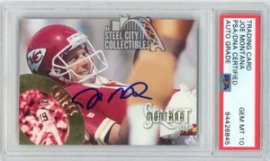 Joe Montana 1994 Pinnacle Autographed Card #79- PSA/DNA Gem MT 10 - Picture 1 of 1