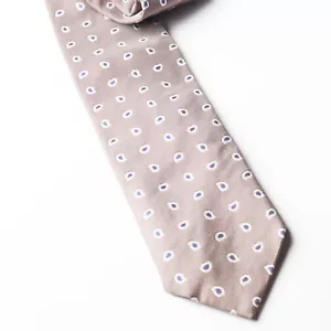 ALTEA Silk Tie Gray Teardrop Woven Italy Made - Picture 1 of 3