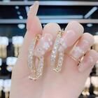 Fashion Curved Earrings Zircon Curved Stick Front Back Linear Drop HEE