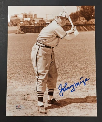JOHNNY MIZE Signed 8x10 Photo-HALL OF FAME-NEW YORK YANKEES-PSA - Image 1 of 4
