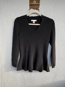 NEU BANANA REPUBLIC schwarzer Pullover Bluse Oberteil Gr. S - Bild 1 von 8