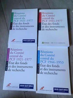 Reuniones del Comité Central del PCF 1921-1977 Tomos 1 a 4 - Archivos del Par... - Imagen 1 de 3