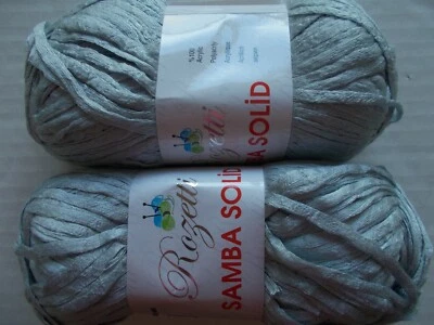 Fio de fita sólida Rozetti Samba, cinza claro, lote de 2 (161 jardas cada) - Imagem 1 de 3