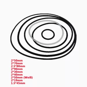 10-100PCS Silicone Rubber Band Motor Pulley Gear Motor Drive Belt Model DIY NEW - Picture 1 of 9