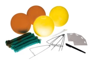6" Hi-Vis Crab Floats - 150mm Crabbing Accessories Kit-Clips,Ropes,ID Tags + Pen - Picture 1 of 1