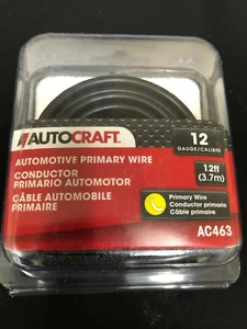 AutoCraft Automotive Primary Wire 12 Gauge, 12 Ft, Black, AC463 - Bild 1 von 1