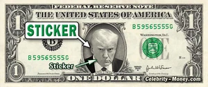Donald Trump on a REAL Dollar Bill Mugshot Money Cash Collectible Celebrity - Picture 1 of 5