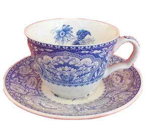 BLUE ROOM COLLECTION by Spode CUP & SAUCER Floral NEW NEVER USED made in England - Picture 1 of 7