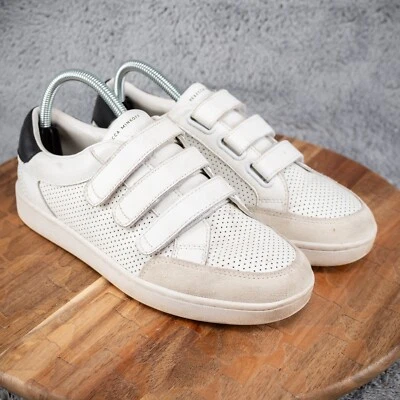 Rebecca Minkoff Zapatos Mujer 8 Tenis Cuero Blanco Triple Correa Foto 1 de 4