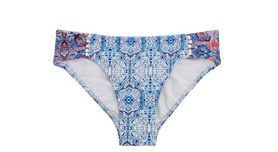 Parte inferior de bikini Seafolly para niñas y niñas Boho Tile talla 10 Y (Big Kid) 150049 Foto 1 de 2