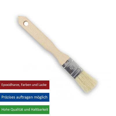 HP-TEXTILES Flachpinsel Modler Pinsel 25 mm | L1101 | für Epoxidharz EP Polyurethan PUR usw.