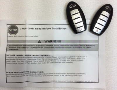 T99K1-5NA0A Infiniti QX50 Remote Start NEW OEM!! T99K15NA0A - Image 1 of 4