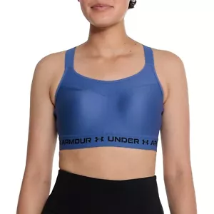 NWT Under Armour Crossback Lila Sport-BH mit hohem Halt für Damen - Bild 1 von 8