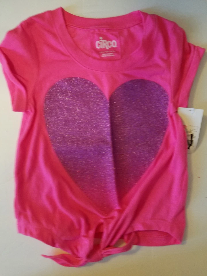   Circo Niñas Ocio Top Corbata Frontal TALLA S 4/5 L 10/12 NUEVO CON ETIQUETAS Rosa Brillante Foto 1 de 1