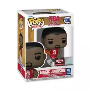 NBA All-Stars Basketball Magic Johnson (Red) Exclusive Funko Pop! #136 - Picture 1 of 5