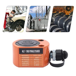 Cilindro hidráulico 20T 41cc gato Ram elevación multi etapa 1,02 pulgadas carrera FRY-20 - Imagen 1 de 11