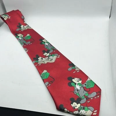 Corbata de seda Mickey Mouse años 90 Disney para hombre divertida formal Foto 1 de 3