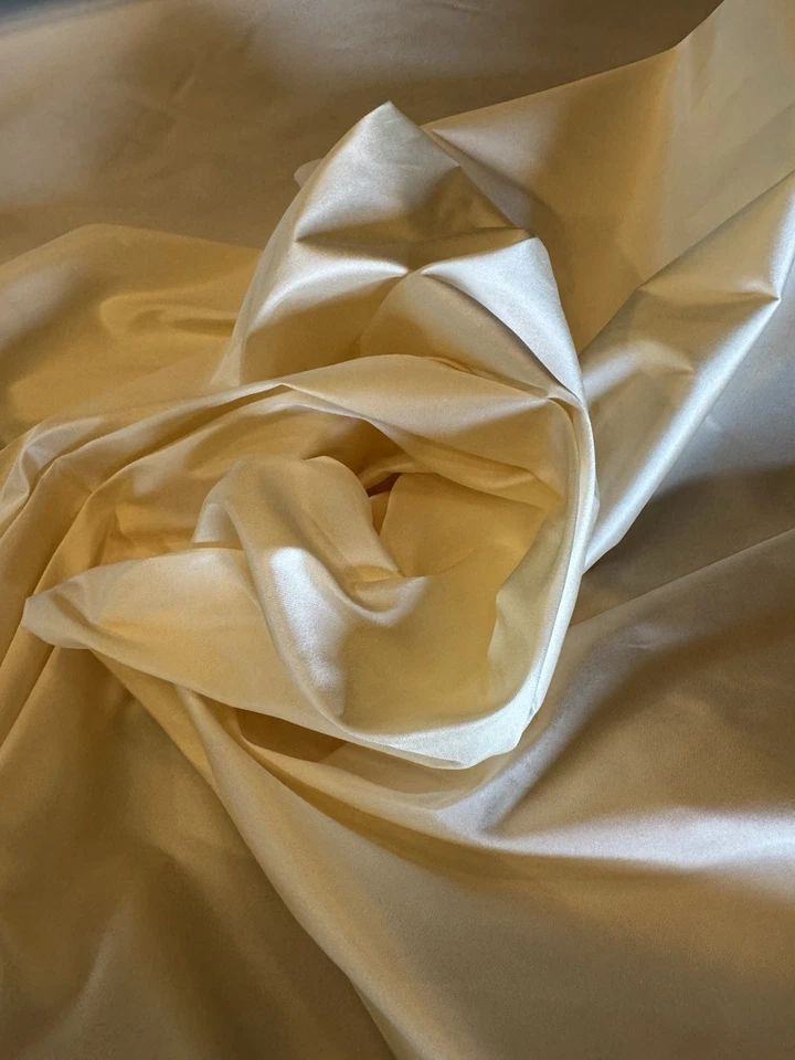 Off White/ Ecru ? Silk Lightweight Lining Fabric 4, 4:75, 6.33 yards - Image 1 of 1