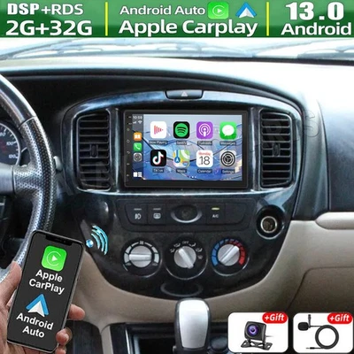 7" Carplay For Mazda Tribute 2001-2006 Android 13 Car Stereo Radio GPS FM Player - Image 1 of 4
