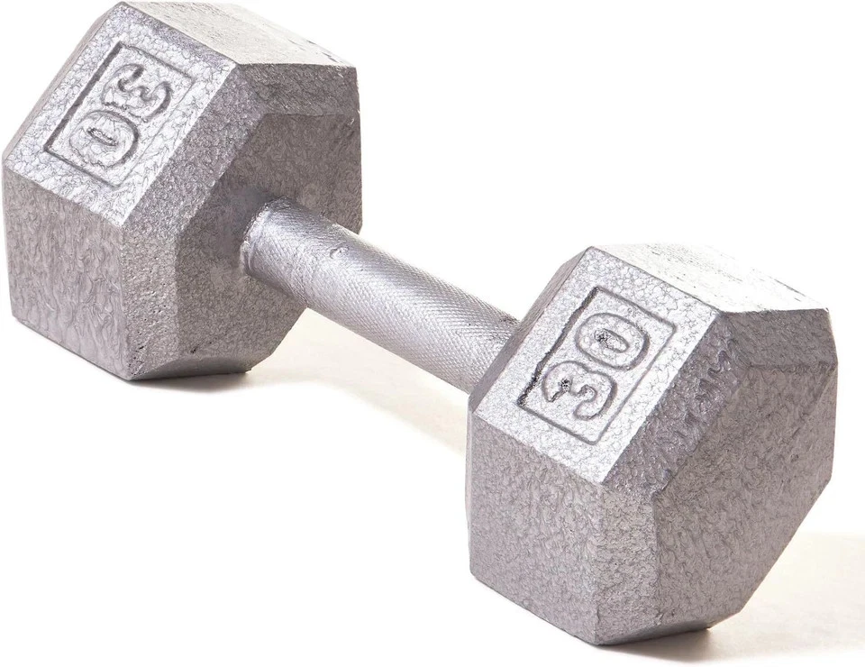 Champion Barbell Solid Cast Iron Hex Dumbbells No-Roll Head - Image 1 of 1
