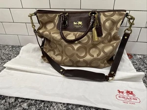 COACH Madison Julianne Op Art Signature Tote Large Satchel Shoulder Bag 12963 - Picture 1 of 9
