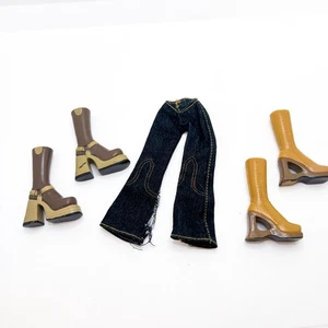 Express It Xpress It Yasmin Bratz Puppenpaket braune Schuhe Stiefel Hosen Jeans (B lesen - Bild 1 von 7