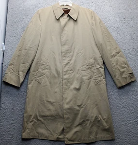 Gabardina London Fog para hombre 38 marrón polar forro con cremallera manga larga cuello - Imagen 1 de 15