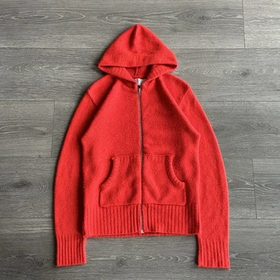 Sudadera con Capucha Vintage Años 60 70 Sears Cremallera Talla Pequeña Rojo Acrílico Garra Cremallera Hecha en EE. UU. Foto 1 de 4