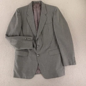 VTG Hopsack Jacket M MT 42L Gray Heather Wool Blend Breathable Blazer Sport Coat - Picture 1 of 17