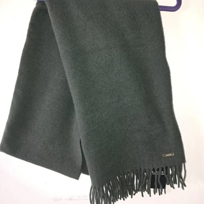 NWT Lauren Ralph Lauren Wool Blend Scarf Made in Italy Green Recycled - Image 1 of 4