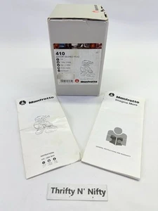 Manfrotto 410 Junior Geared Tripod Head w/ 410PL Quick Release *BOX ONLY* - Picture 1 of 12