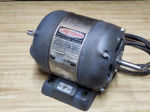 Motor vintage Craftsman de 1/2 HP, 3450 rpm, doble eje de 1/2". 115v - Imagen 1 de 9